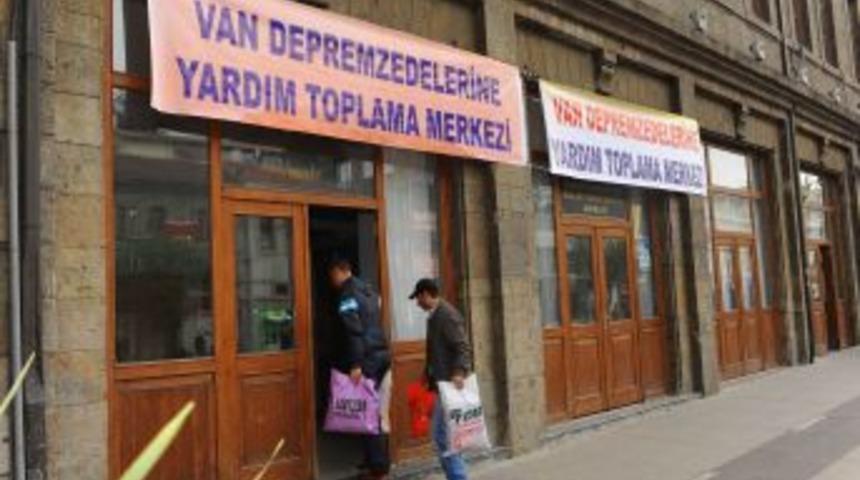 Trabzon&rsquo;dan Van&rsquo;a yardım k&ouml;pr&uuml;s&uuml; kuruldu