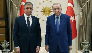 Cumhurbaşkanı Erdoğan, İzmir B&uuml;y&uuml;kşehir Belediye Başkanı Tugay'ı kabul etti