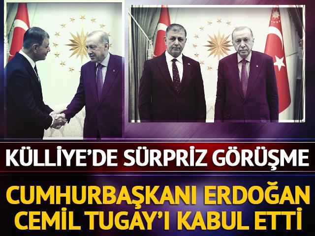Cumhurbaşkanı Erdoğan, İzmir B&uuml;y&uuml;kşehir Belediye Başkanı Tugay'ı kabul etti