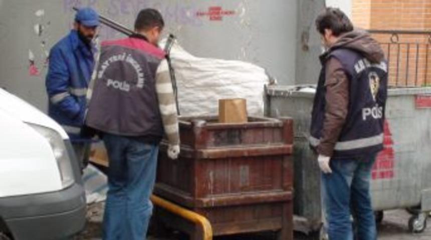 Beyoğlu’nda çöp konteynerında 37 adet mermi bulundu