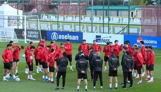 A Milli Futbol Takımı, Bel&ccedil;ika ma&ccedil;ı hazırlıklarına devam etti