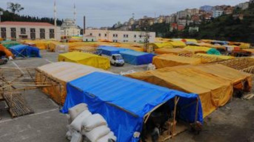 Trabzon'da kurbanlıklar pazara indi