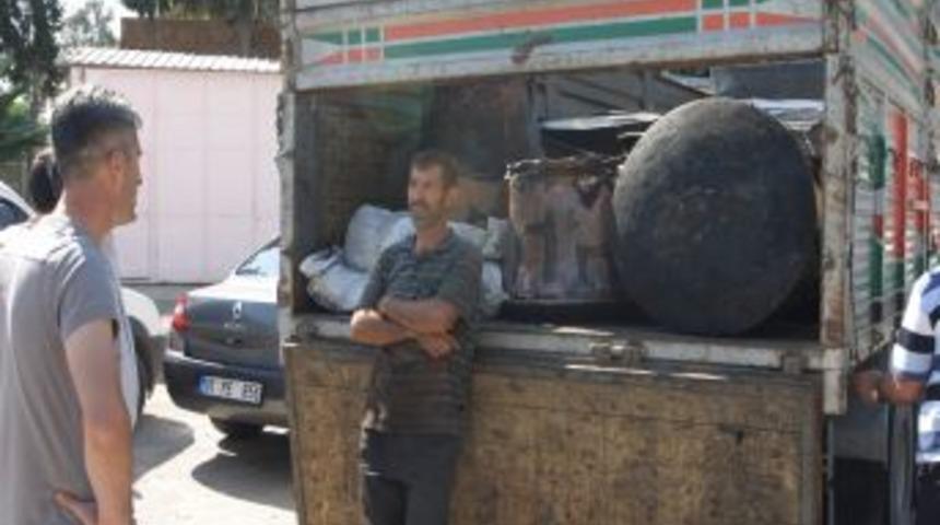 T&uuml;rbenin bakır kazanlarını &ccedil;alıp hurdacıya sattılar