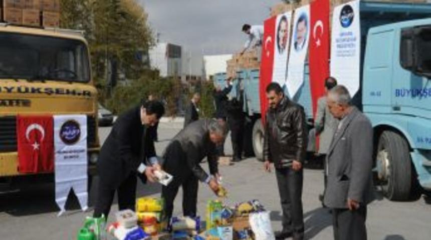 Ankara B&uuml;y&uuml;kşehir'den Van'a 40 ton malzeme
