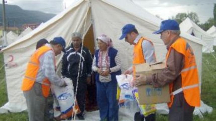 Depremzedelere yardımeli