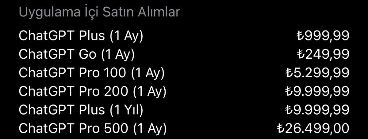 ChatGPT Pro 500 Türkiye’de satışa çıktı: Aylık fiyatı neredeyse asgari ücret kadar! 4