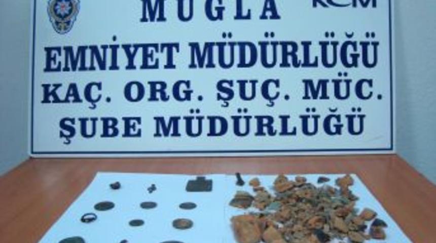 Muğla&rsquo;da tarihi eser operasyonu: 4 g&ouml;zaltı