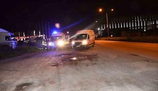 45 g&uuml;nl&uuml;k evli &ccedil;iftin yaşadığı kazada kafasından darbe alan koca ağır yaralandı