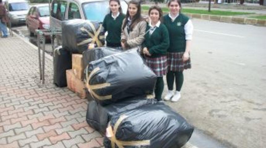 Vakfıkebir Anadolu Lisesi &ouml;ğrencileri depremzedelere yardım eli uzattı