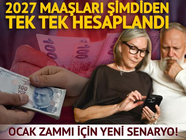 Ocak zammı i&ccedil;in 5 farklı senaryo! 2027 en d&uuml;ş&uuml;k maaşı ne kadar olacak?
