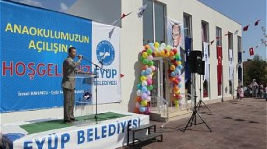 Ey&uuml;p'te Şehit &Ouml;ğretmenler İlk&ouml;ğretim Okulu Anaokulu a&ccedil;ıldı