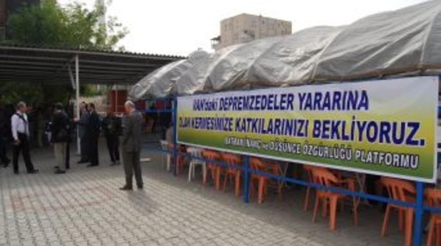 Depremzedeler yararına kermes d&uuml;zenlendi