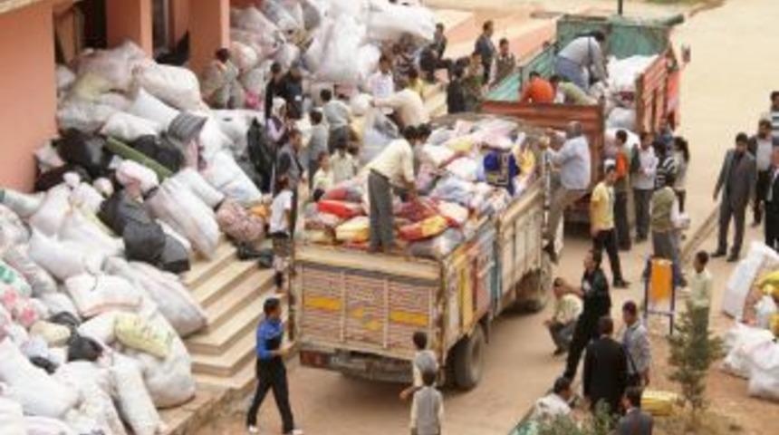 İki aylık gelin çeyizindeki yastığı Van’lı kardeşlerine gönderdi