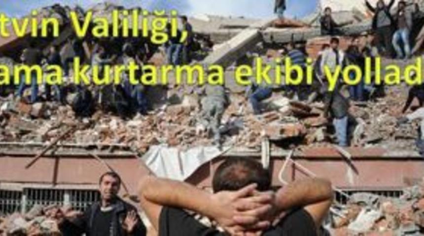 Artvin&rsquo;den deprem b&ouml;lgesine destek