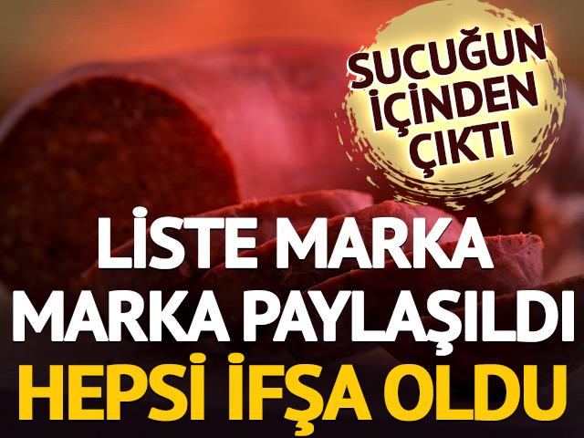 Bakanlık listeyi paylaştı, tek tek ifşa oldu: İşte sucuktan &ccedil;ıkanlar