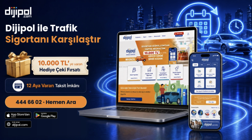 Dijipol Rehberi: Ara&ccedil; yenilemesinde zorunlu trafik sigortası nasıl karşılaştırılır?