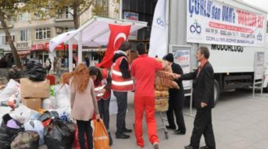 &Ccedil;orlu&rsquo;dan Van&rsquo;a dostluk eli