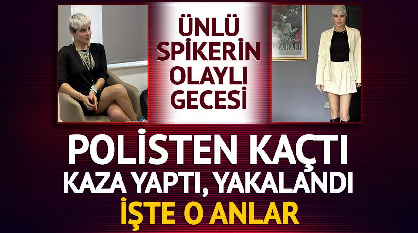 &Uuml;nl&uuml; spiker Deniz T&uuml;rkeri polisten ka&ccedil;tı! Kaza yapıp yakalanınca g&ouml;zaltına alındı