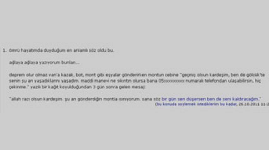 Bir g&uuml;n d&uuml;şersen ben de seni kaldıracağım