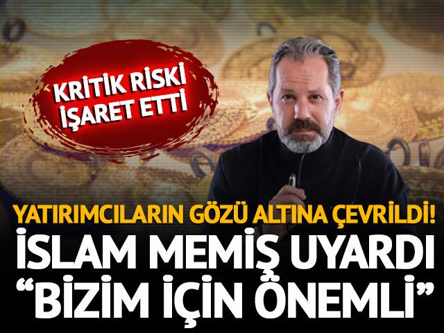 Altında g&ouml;zler o aya &ccedil;evrildi! İslam Memiş &ldquo;Bizim i&ccedil;in &ouml;nemli&rdquo; diyerek a&ccedil;ıkladı