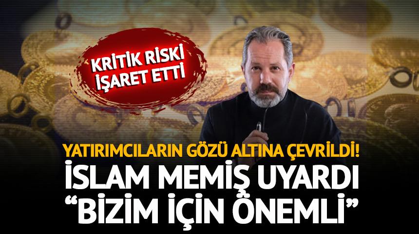 Altında g&ouml;zler o aya &ccedil;evrildi! İslam Memiş &ldquo;Bizim i&ccedil;in &ouml;nemli&rdquo; diyerek a&ccedil;ıkladı