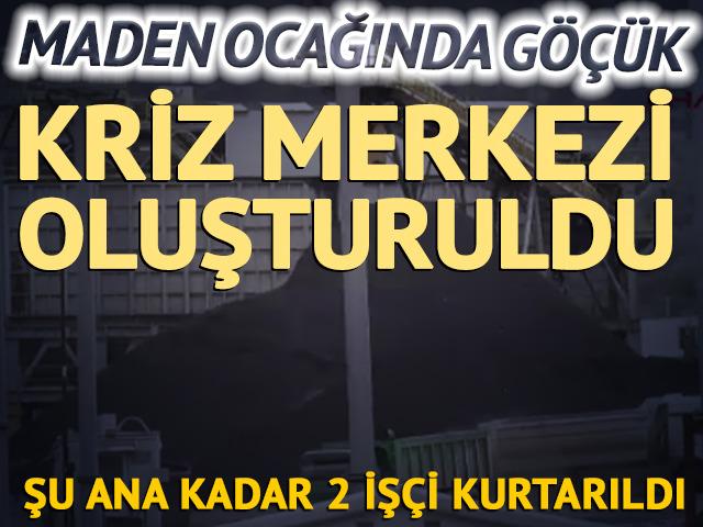 Soma'da maden ocağında g&ouml;&ccedil;&uuml;k! 7 iş&ccedil;iden 2'si kurtarıldı, &ccedil;alışmalar s&uuml;r&uuml;yor