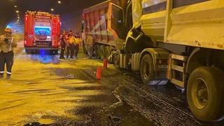 Tünel içinde çarpıştılar: 1 yaralı