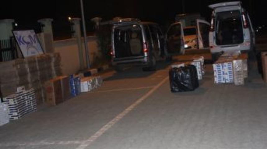 D&uuml;zce&rsquo;de 36 bin 300 paket ka&ccedil;ak sigara ele ge&ccedil;irildi