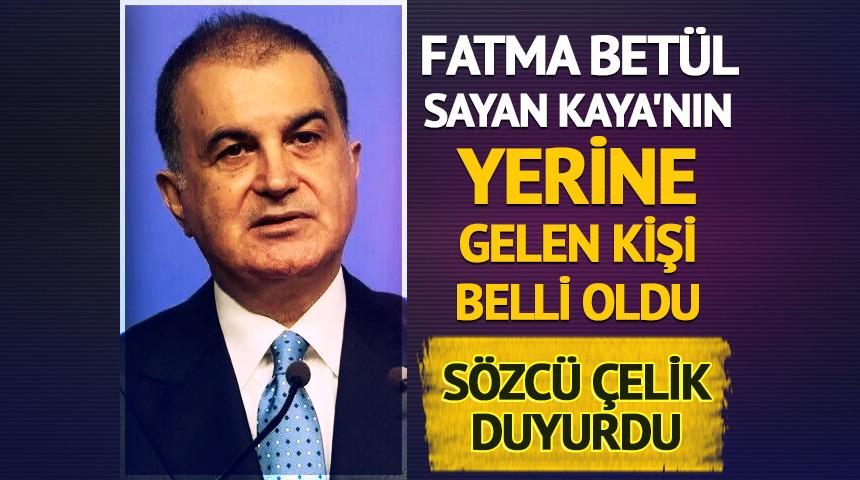 Fatma Bet&uuml;l Sayan Kaya'nın yerine gelen kişi belli oldu