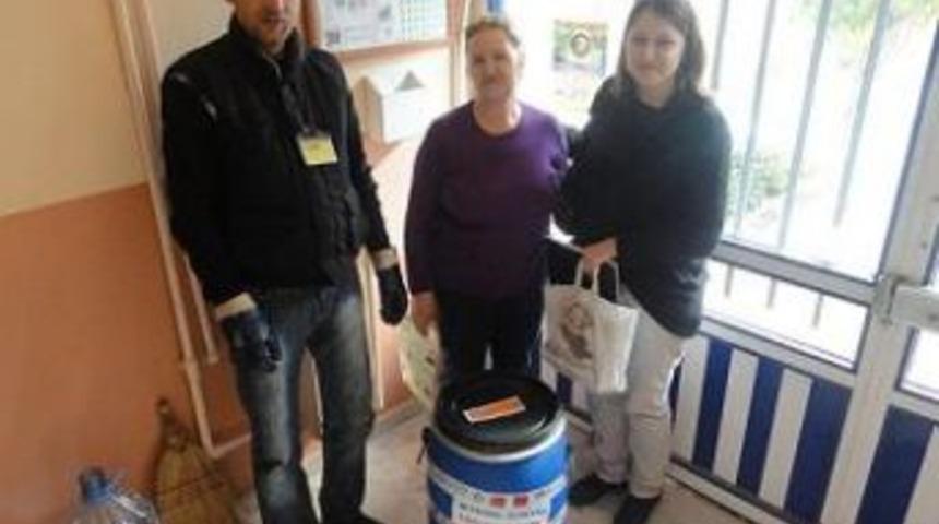 Malkara'da atık yağlar toplanıyor