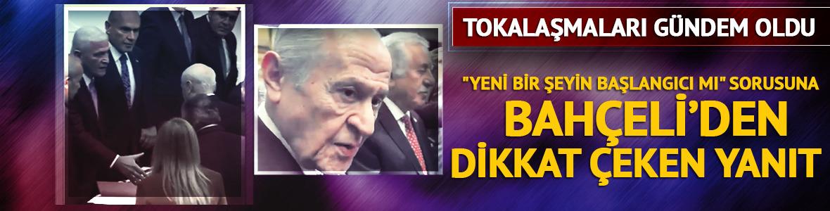 Tokalaşmaları g&uuml;ndem oldu! Devlet Bah&ccedil;eli'den dikkat &ccedil;eken yanıt