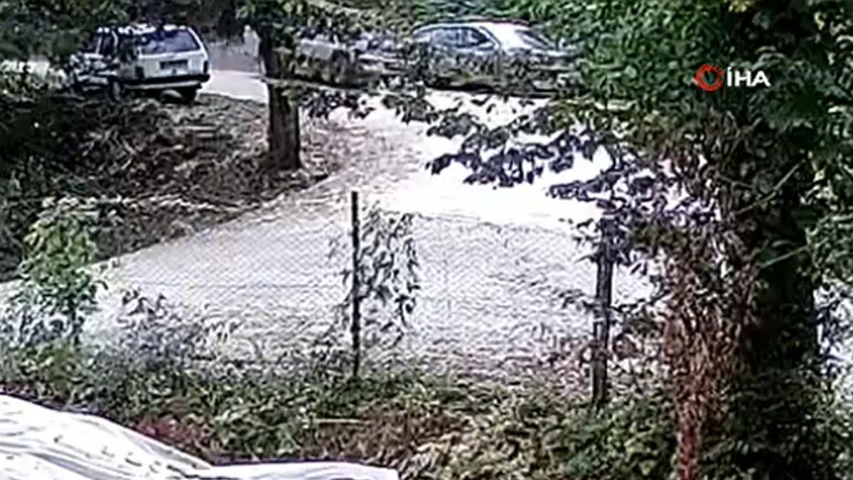 Kamyonet bahçeye uçtu, 3 kadın saniyelerle ölümden döndü 1