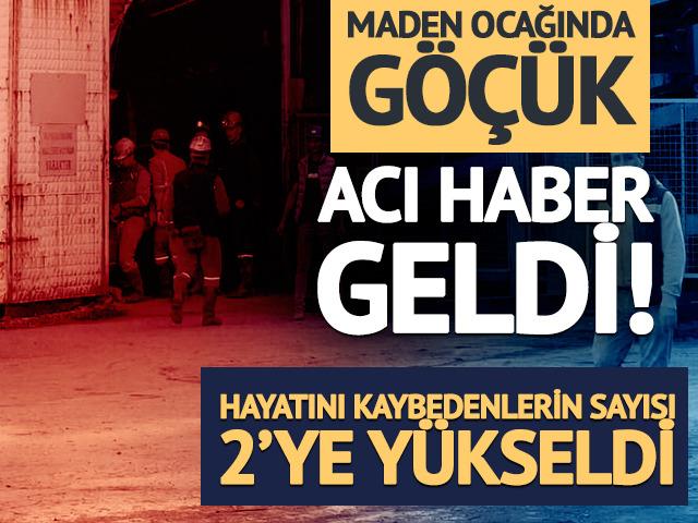 Soma'da maden ocağında g&ouml;&ccedil;&uuml;k! 7 iş&ccedil;iden 2'si hayatını kaybetti