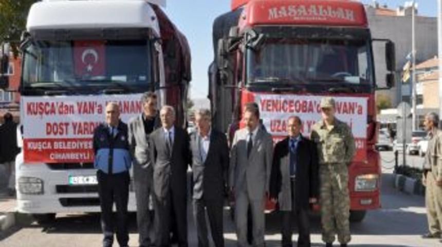 Belde belediyelerden Van&rsquo;a yardım eli