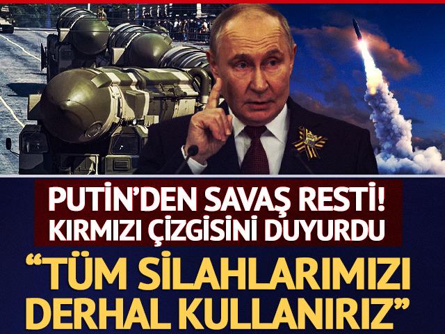 Putin'den Avrupa'ya g&ouml;zdağı: "T&uuml;m silahların kullanılması derhal g&uuml;ndeme gelir"