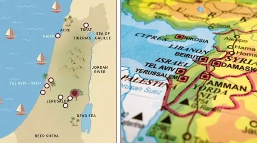 Reklam adı altında 'İsrail' propagandası! ABD merkezli gazetede tepki &ccedil;eken harita
