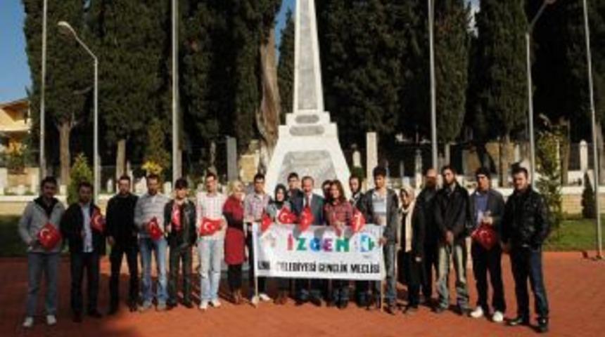 Gen&ccedil;ler şehitlerle buluştu