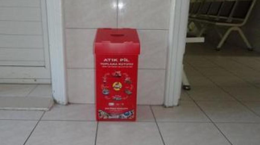 Malkara Belediyesi atık pilleri topluyor