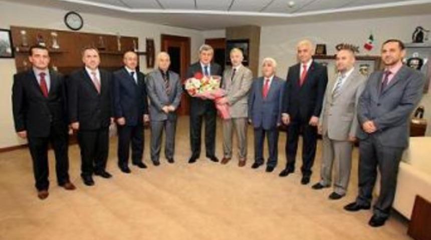 Din g&ouml;revlilerinden Başkan&rsquo;a ziyaret