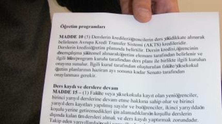 &Ouml;ğrenciler Avrupa Kredi Transfer Sistemi'ne tepkili