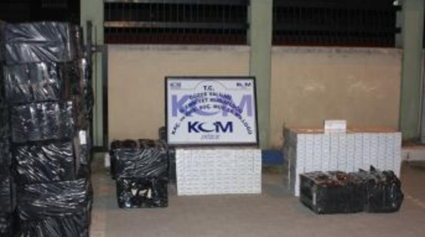 D&uuml;zce&rsquo;de ka&ccedil;ak sigara operasyonu