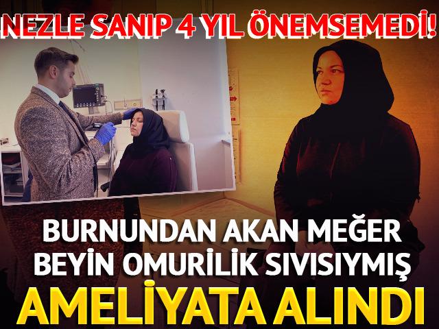 Burnundan akan meğer beyin omurilik sıvısıymış, ameliyata alındı