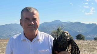 Bolu’da sıcak asfalta yapışan şahin, muhtarın müdahalesiyle kurtarıldı