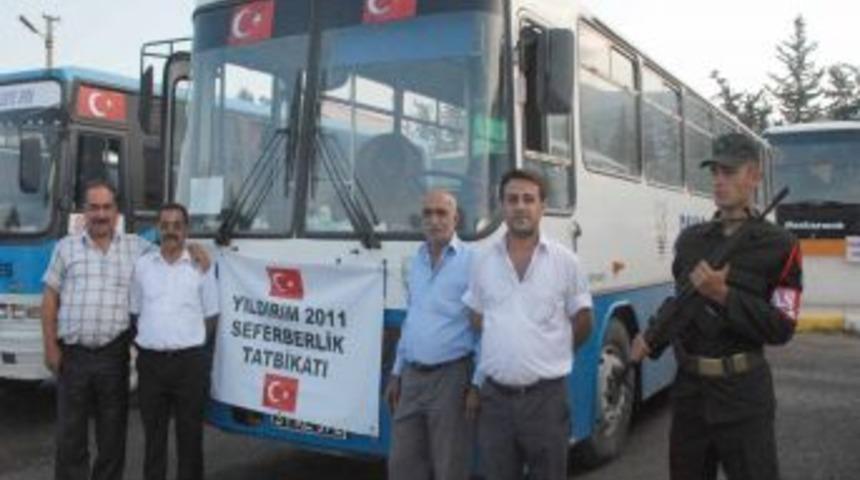 Askerlik yapanlar da seferberlik g&ouml;rev emri ile tatbikata &ccedil;ağrıldı