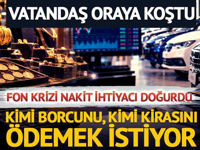 Fonda parasını alamayan galeri ve kuyumcuya koştu!