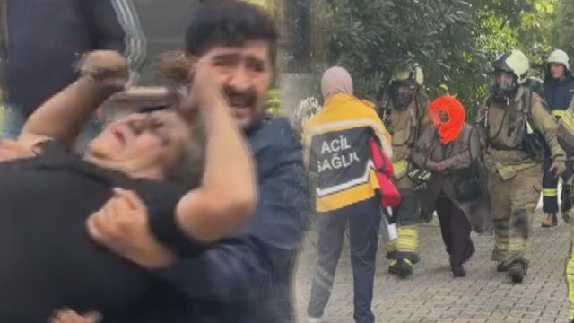 Kadıköy'de 8 katlı binada yangın! 14 kişi kurtarıldı