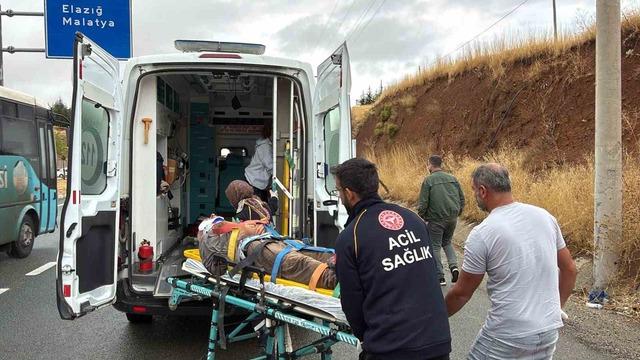 Elazığ’da kamyonun çarptığı adam yaralandı