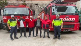 G&uuml;m&uuml;şhane'de trafik g&uuml;venliği i&ccedil;in eğitim verildi
