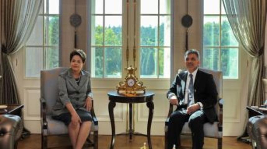 Brezilya Devlet Başkanı Rousseff, &Ccedil;ankaya K&ouml;şk&uuml;&rsquo;nde