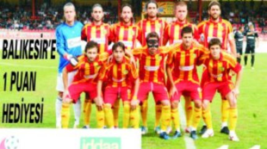 Balıkesir'e 1 puan hediyesi